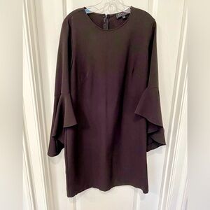 Eloquii Black A-line Trumpet Sleeve Dress in size 14